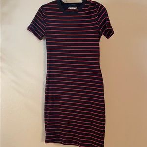 Zara stripped midi dress